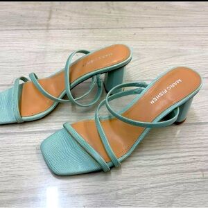 Marc fisher light blue heeled sandals size 7M